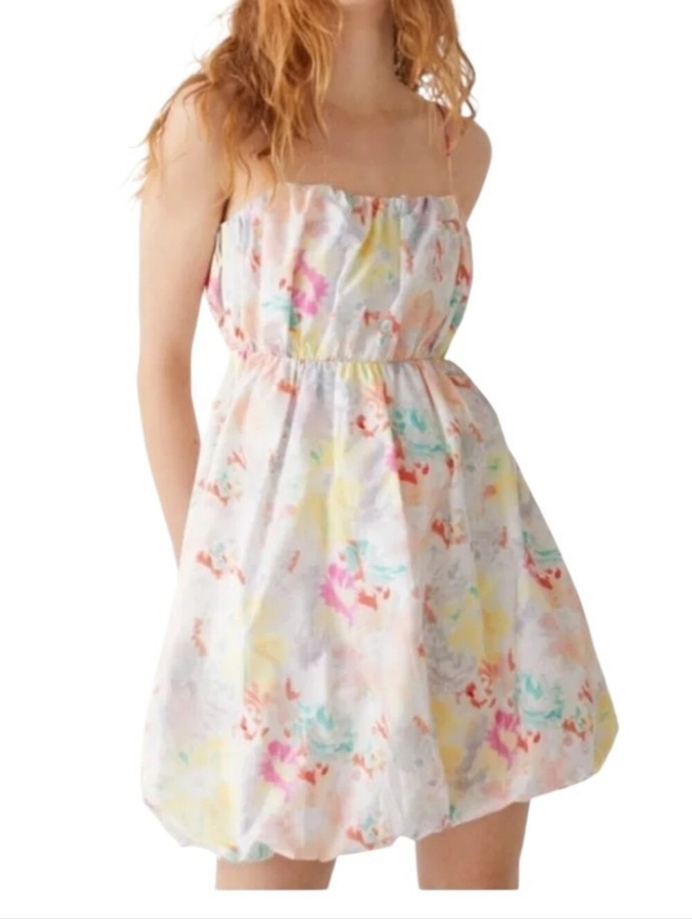 NWT & Other Stories Printed Bubble Mini Dress Size 12